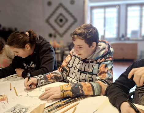 Obrázek k akci Maškarní tvoření s dětmi ze Základní školy speciální Milevsko