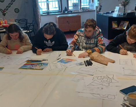 Obrázek k akci Maškarní tvoření s dětmi ze Základní školy speciální Milevsko