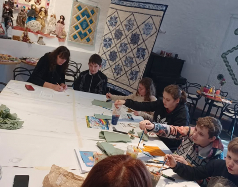 Obrázek k akci Maškarní tvoření s dětmi ze Základní školy speciální Milevsko