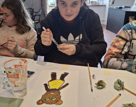 Obrázek k akci Maškarní tvoření s dětmi ze Základní školy speciální Milevsko